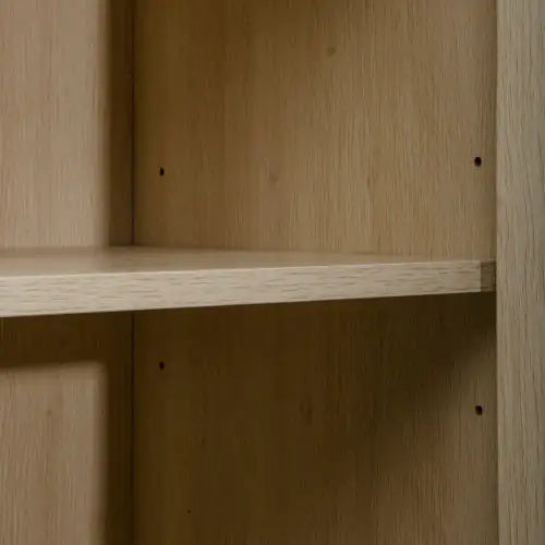 2 Door Rattan High Cabinet Built-in Adjustable Shelf - Kia Day Design