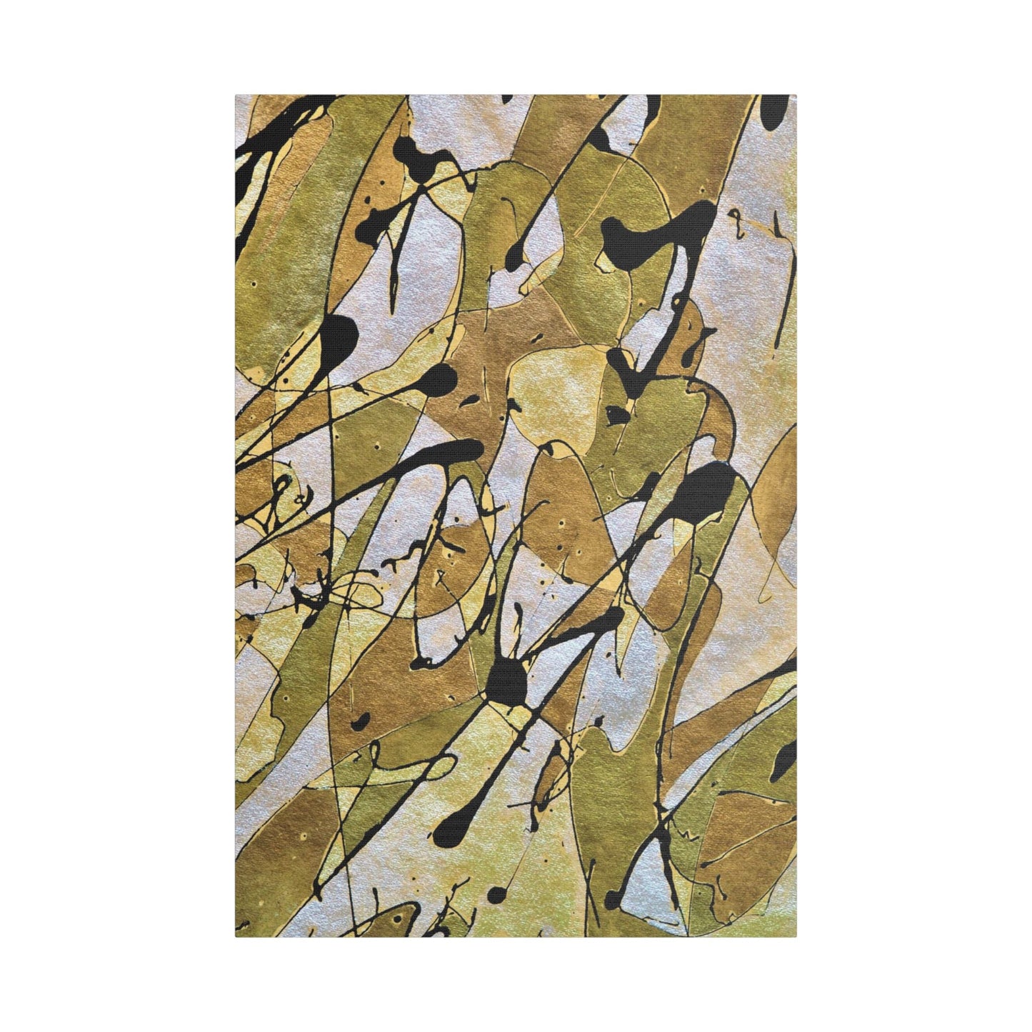 Gold Rush Satin Canvas Stretched 24″ x 36″ (Vertical) 1.5"