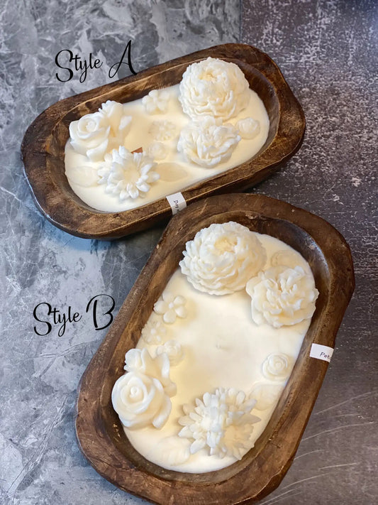 Botanical Garden Scented Dough Bowl Candle - Kia Day Design