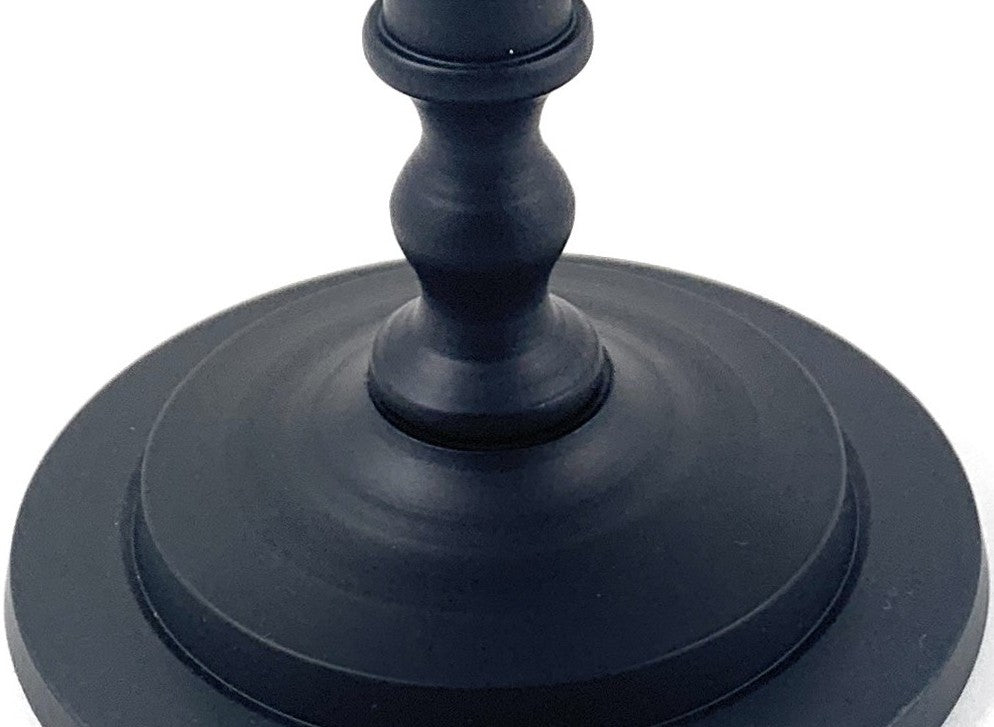 Vibhsa Pillar Candle Holder - Matte Black (7"H) - - Candle Holder