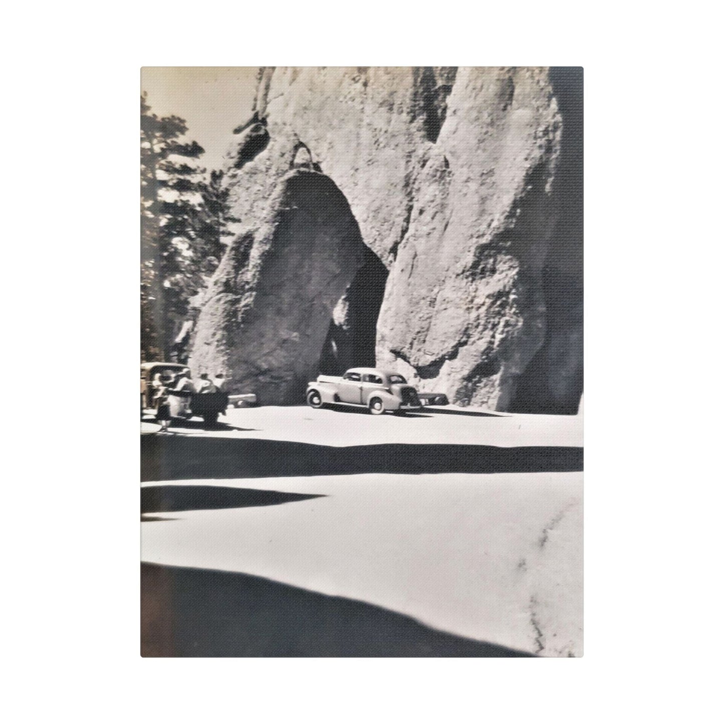 At the Needles Satin Canvas Stretched