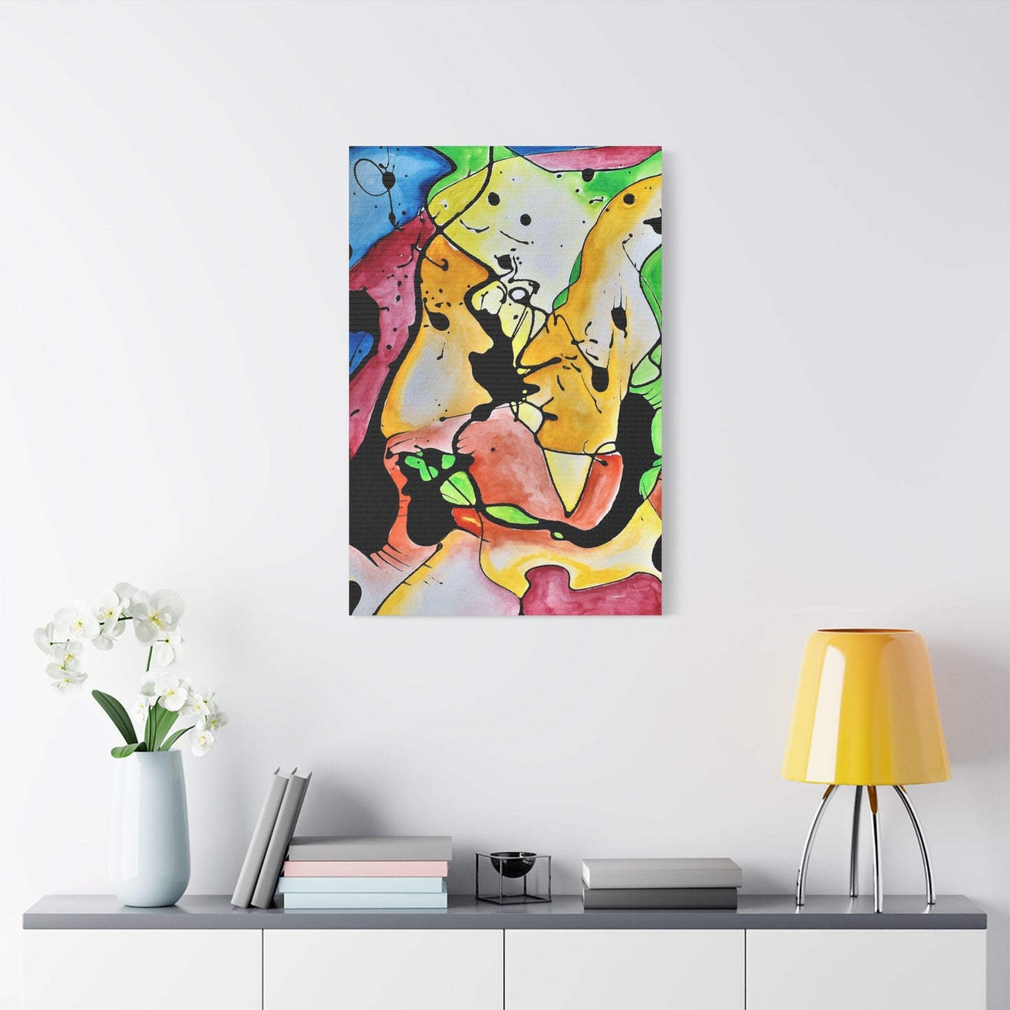 Space Judy Satin Canvas Stretched