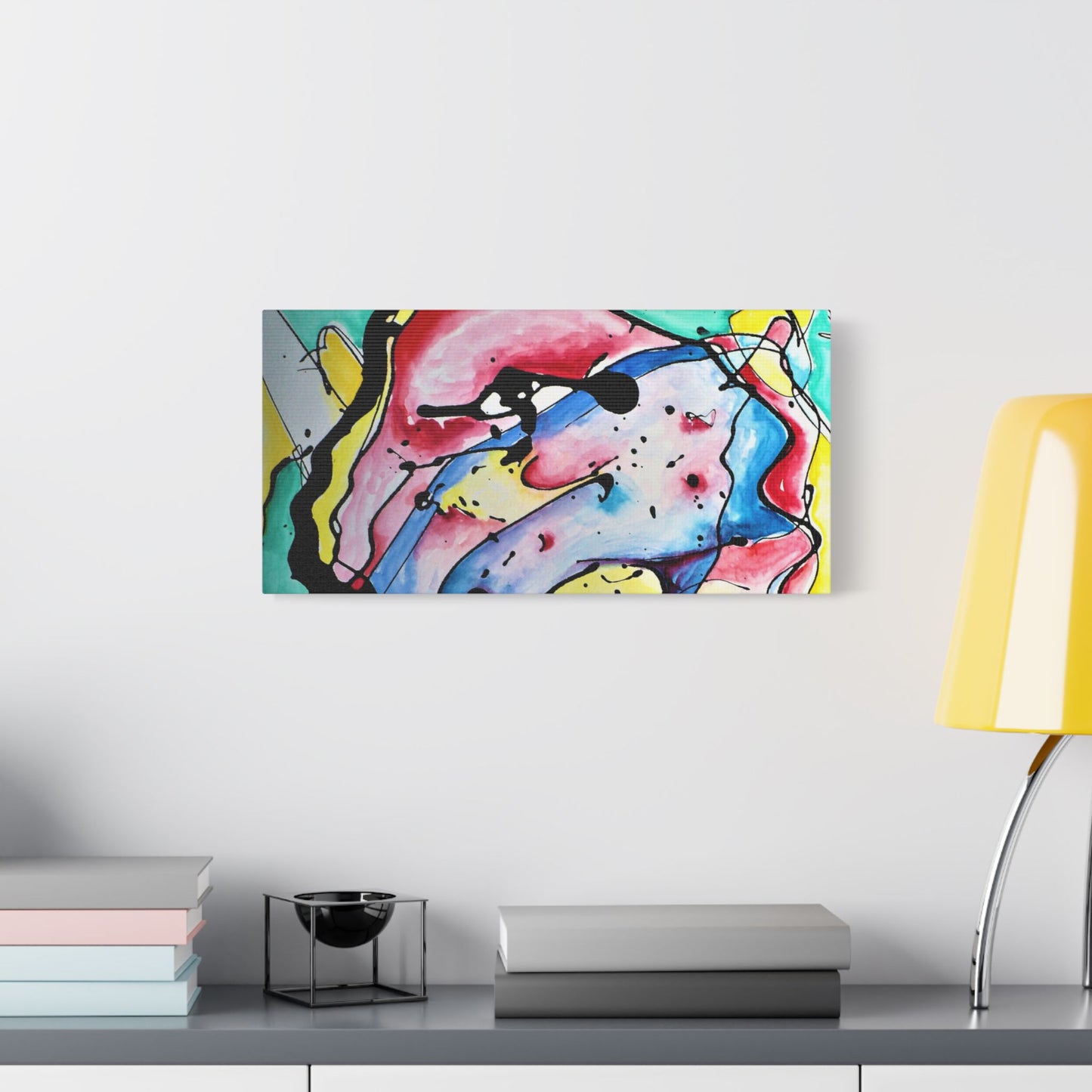 3rd Eye Sundae Satin Canvas Stretched - Kia Day Design