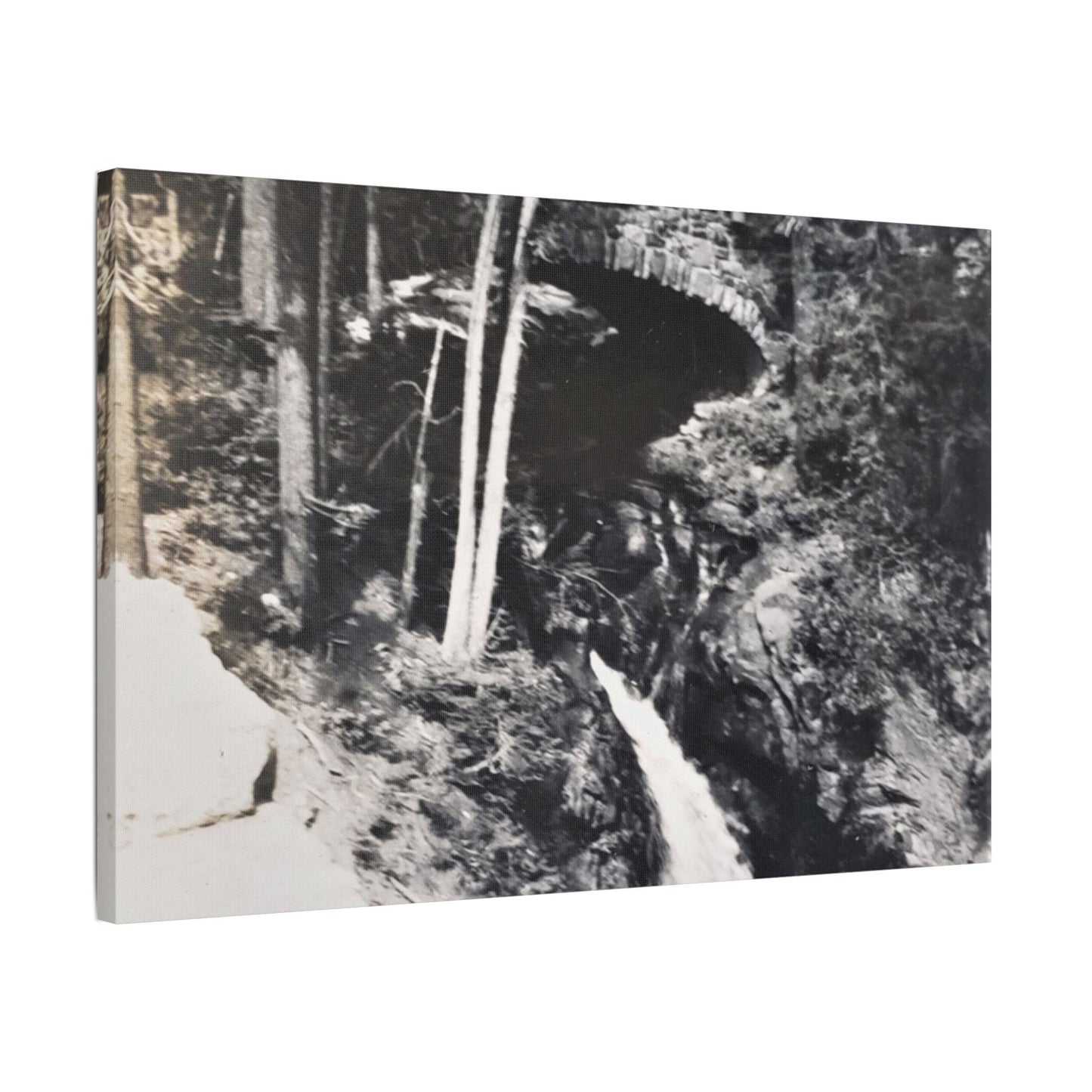 Narada Falls Yellowstone Satin Canvas Stretched