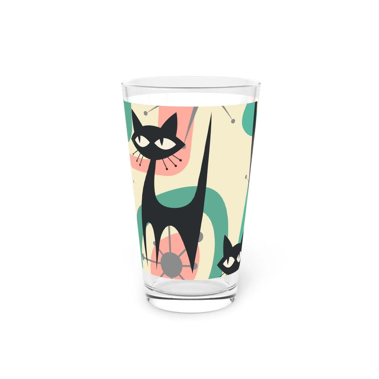 Whimsical Cat Pint Glass – 16oz - Kia Day Design