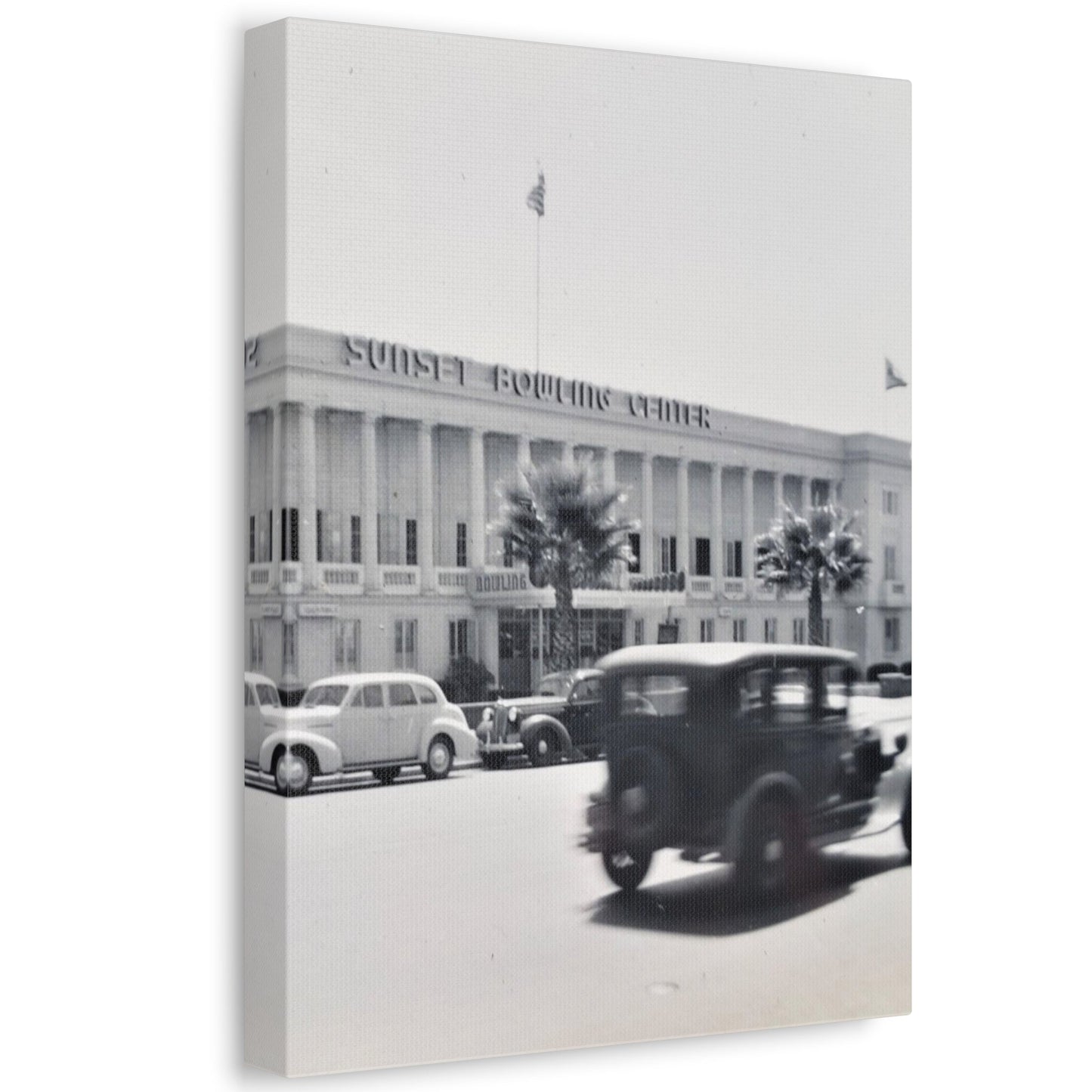 Sunset Bowling Center Largest in U.S 1939 Stretched Canvas
