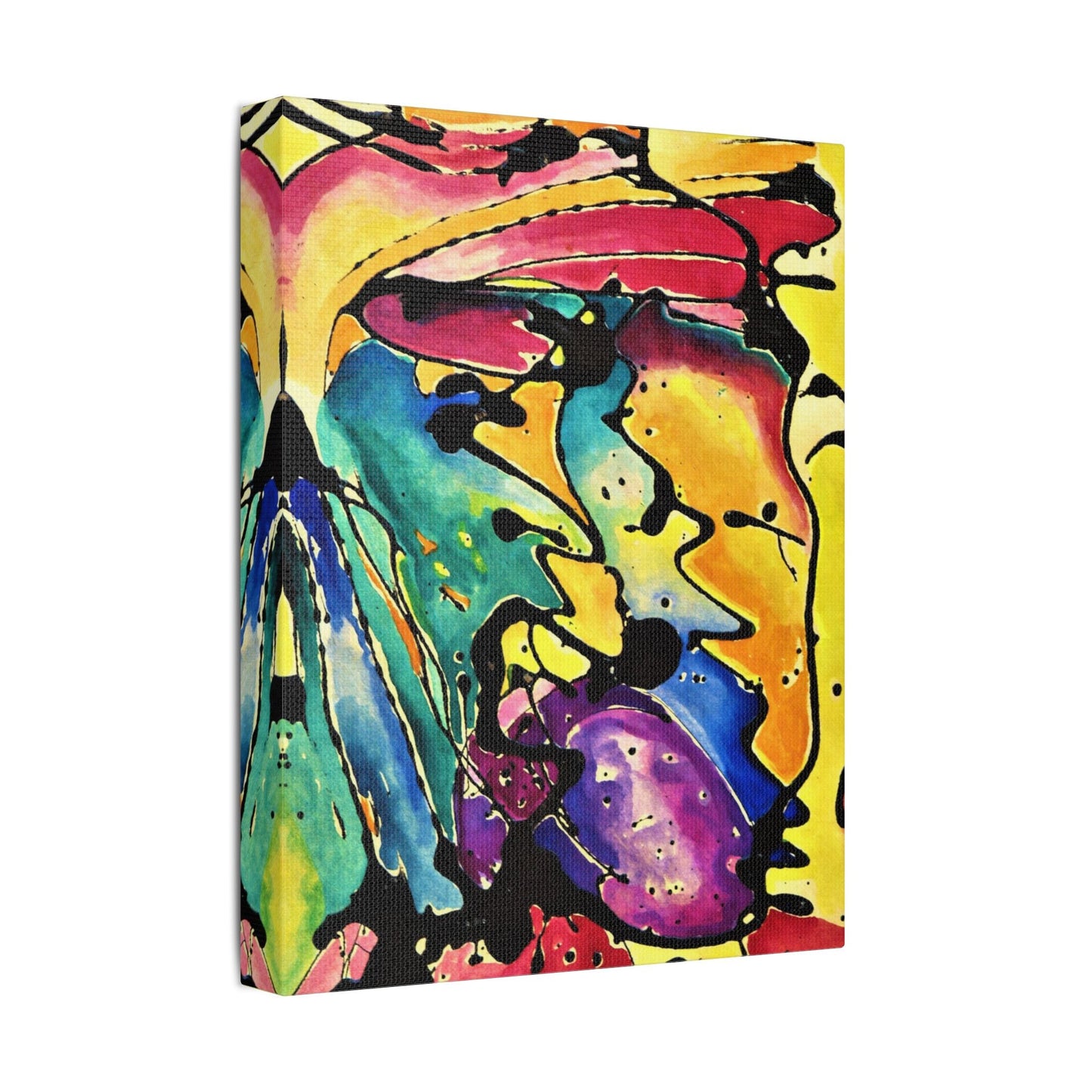 Sing Satin Canvas Stretched