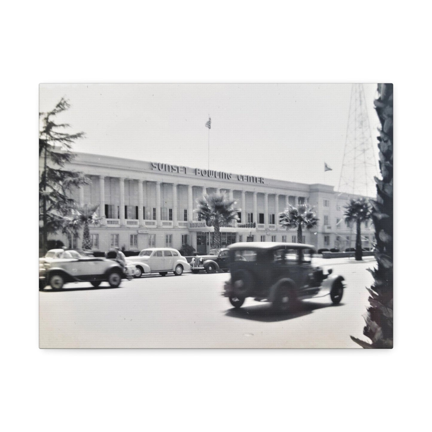 Sunset Bowling Center Largest in U.S 1939 Stretched Canvas