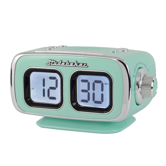 Studebaker Large Display LCD AM/FM Retro Clock Radio - Kia Day Design