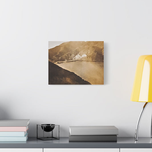 Morris Dam Lake Satin Canvas Stretched 14″ x 11″ (Horizontal) 1.5"