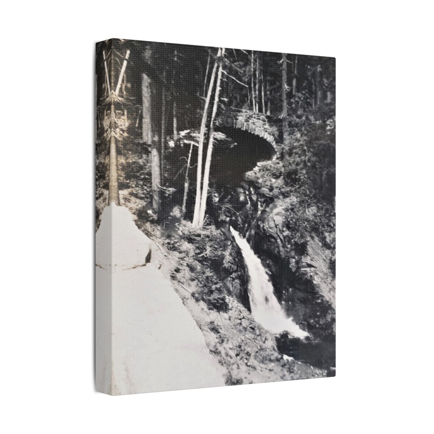 Narada Falls Yellowstone Satin Canvas Stretched