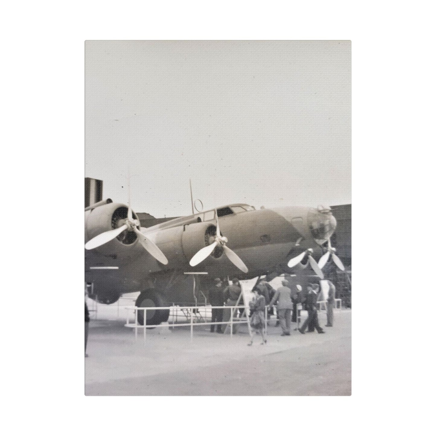 Boeing B-17 Bomber Satin Canvas Stretched