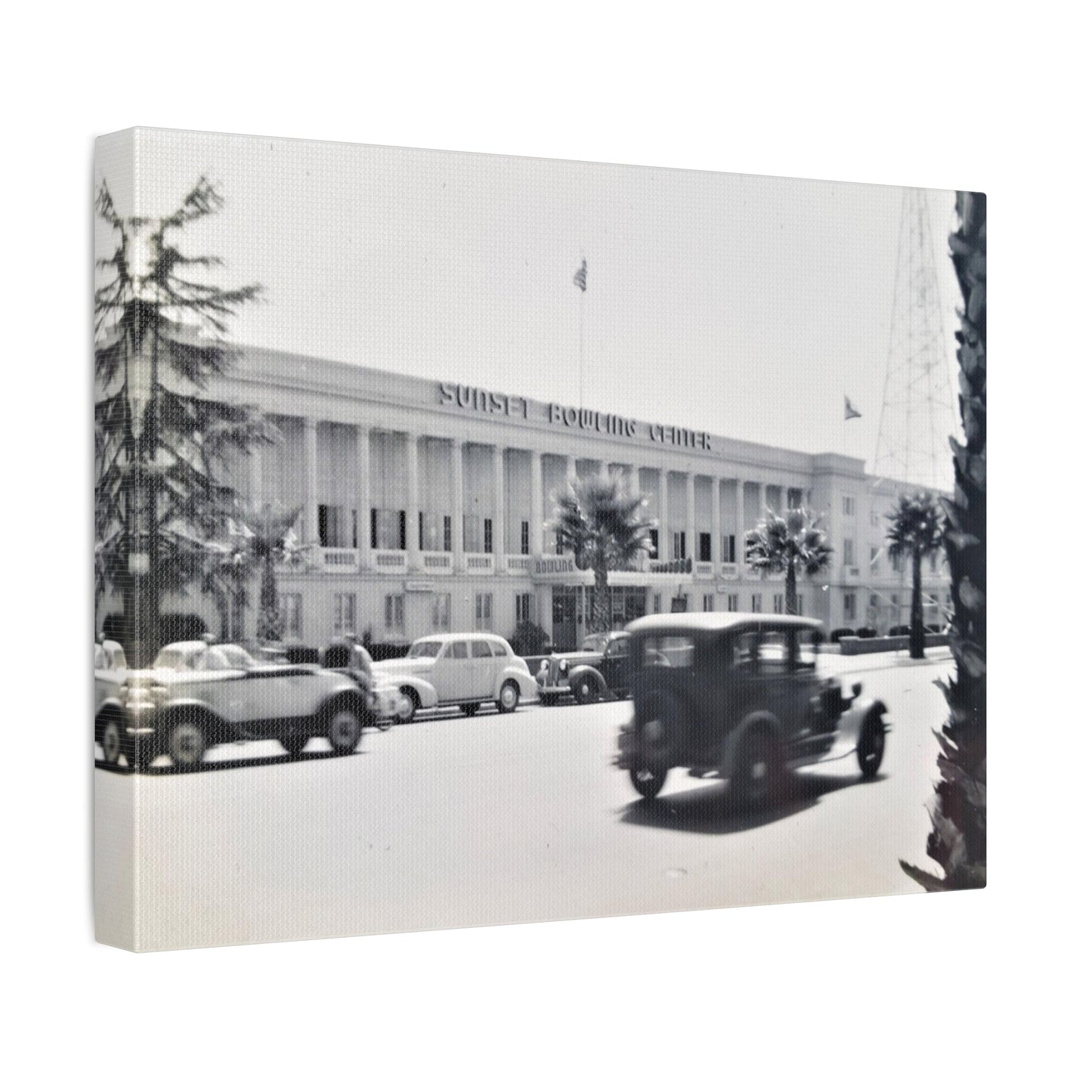 Sunset Bowling Center Largest in U.S 1939 Stretched Canvas