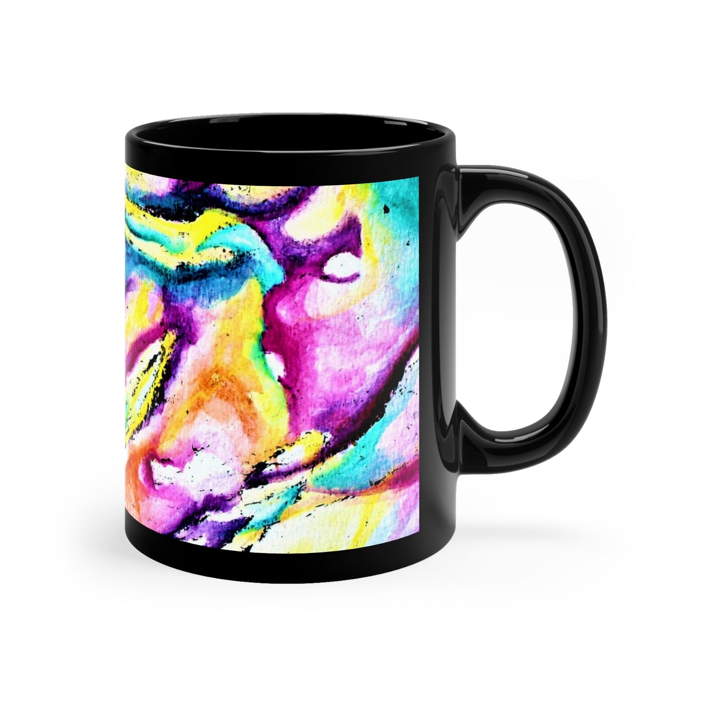 Teal River Black Coffee Mug 11oz - Kia Day Design