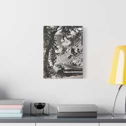 Eagles Nest Rock Yellowstone Satin Canvas Stretched 12″ x 16″ (Vertical) 1.5"