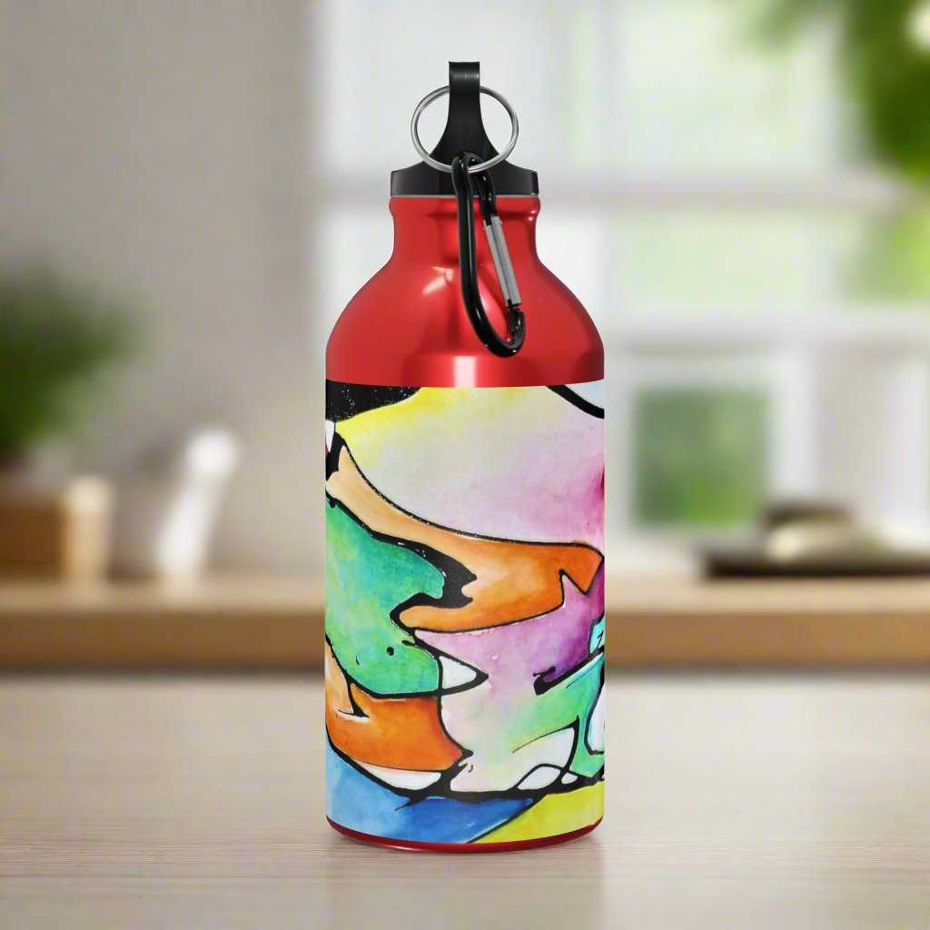 Shredded Paper Oregon Sport Bottle Red 13.5oz