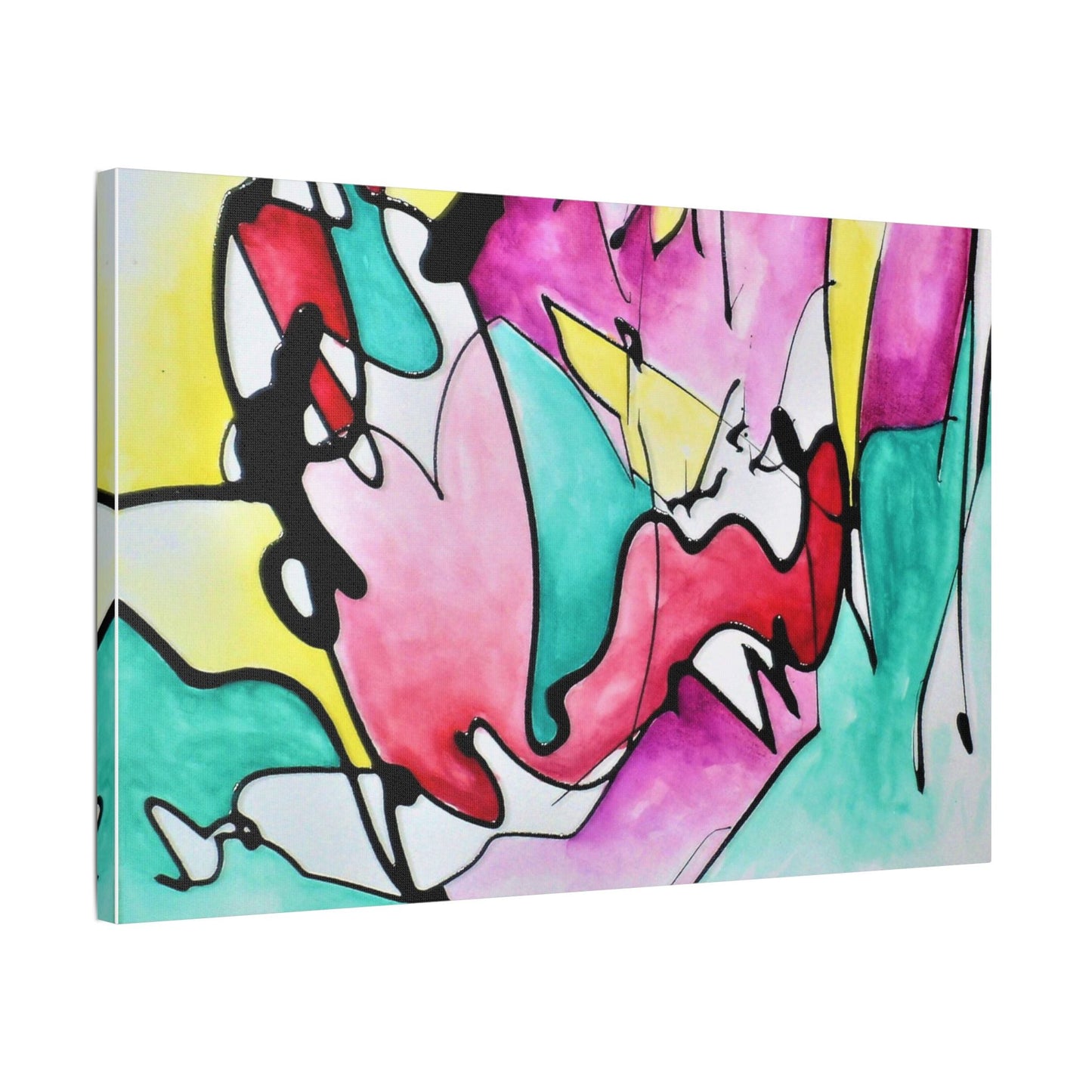 Glass Satin Canvas Stretched