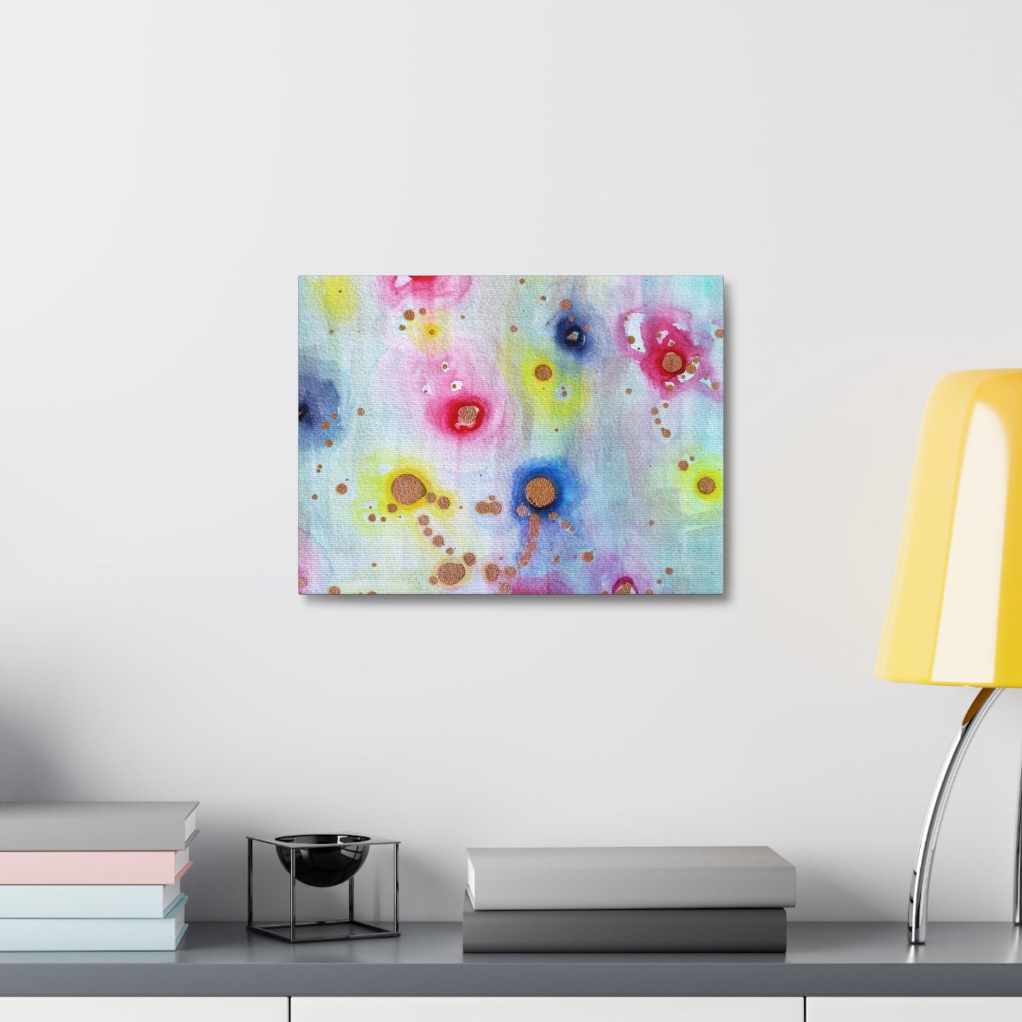 Raining Blooms Stretched Canvas Printify