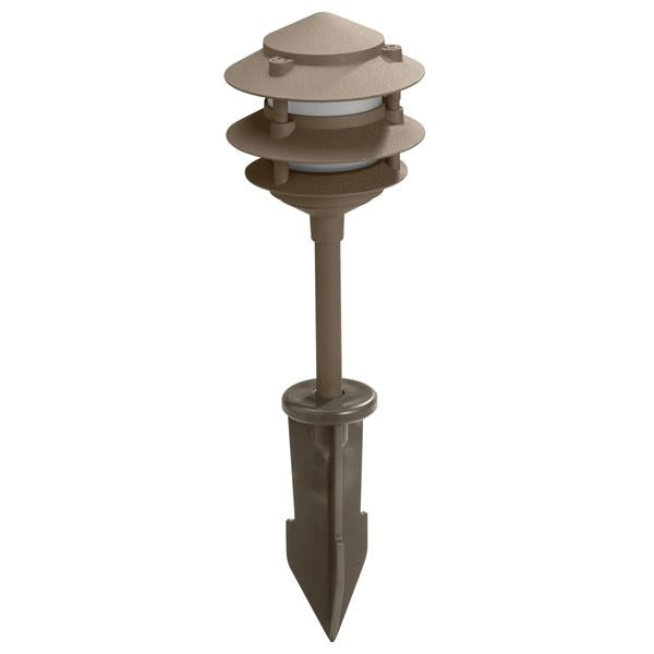LED Aluminum Textured Bronze Landscape Path Light 86702 - - Landscape Lighting