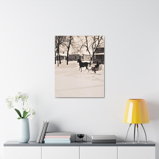 Carriage Ride Stretched Canvas 1.5" 24″ x 30″
