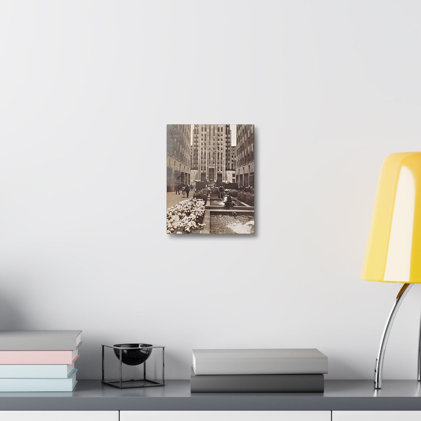 Rockefeller Plaza Stretched Canvas 1.5" 8″ x 10″