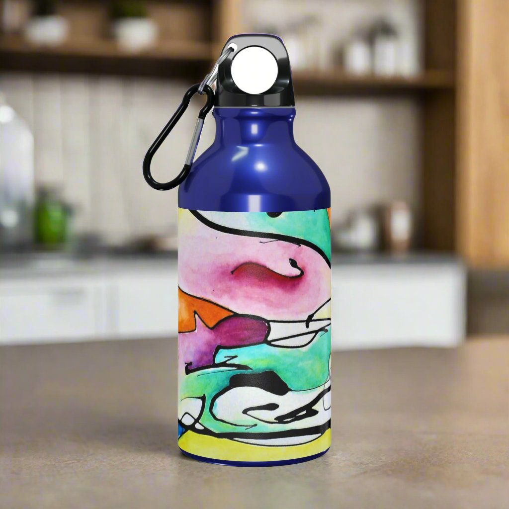 Shredded Paper Oregon Sport Bottle Blue 13.5oz
