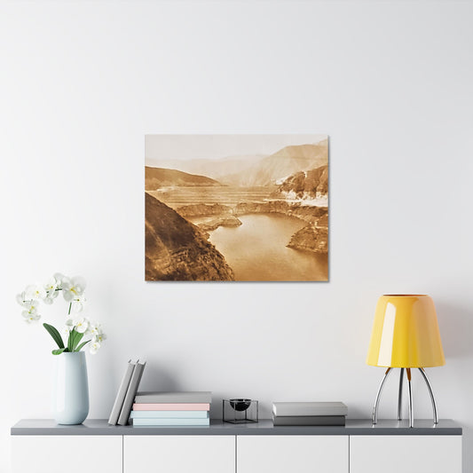 San Gabriel Dirt Fill Dam #1 Stretched Canvas 1.5" 30″ x 24″