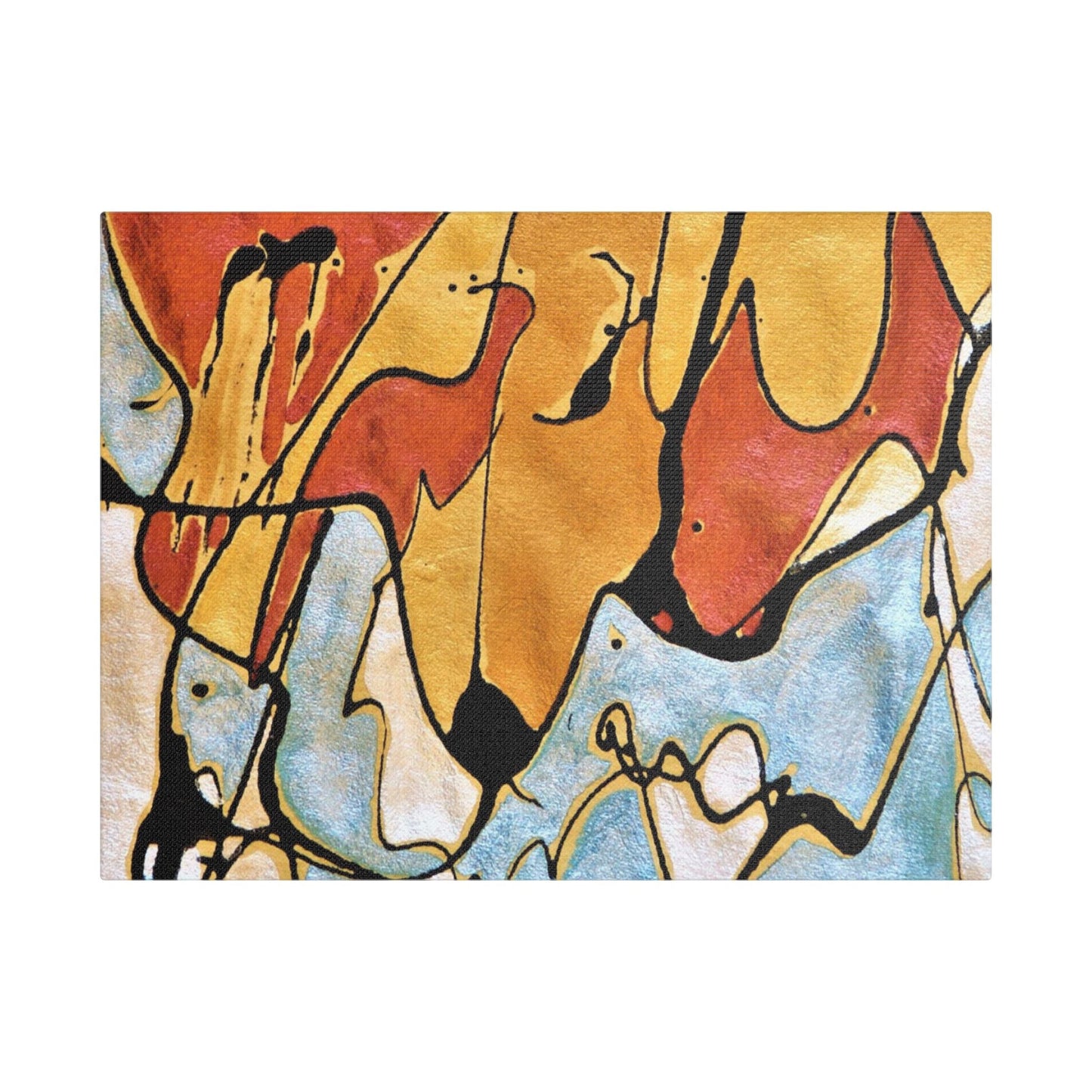 Fox Satin Canvas Stretched 16″ x 12″ (Horizontal) 1.5"
