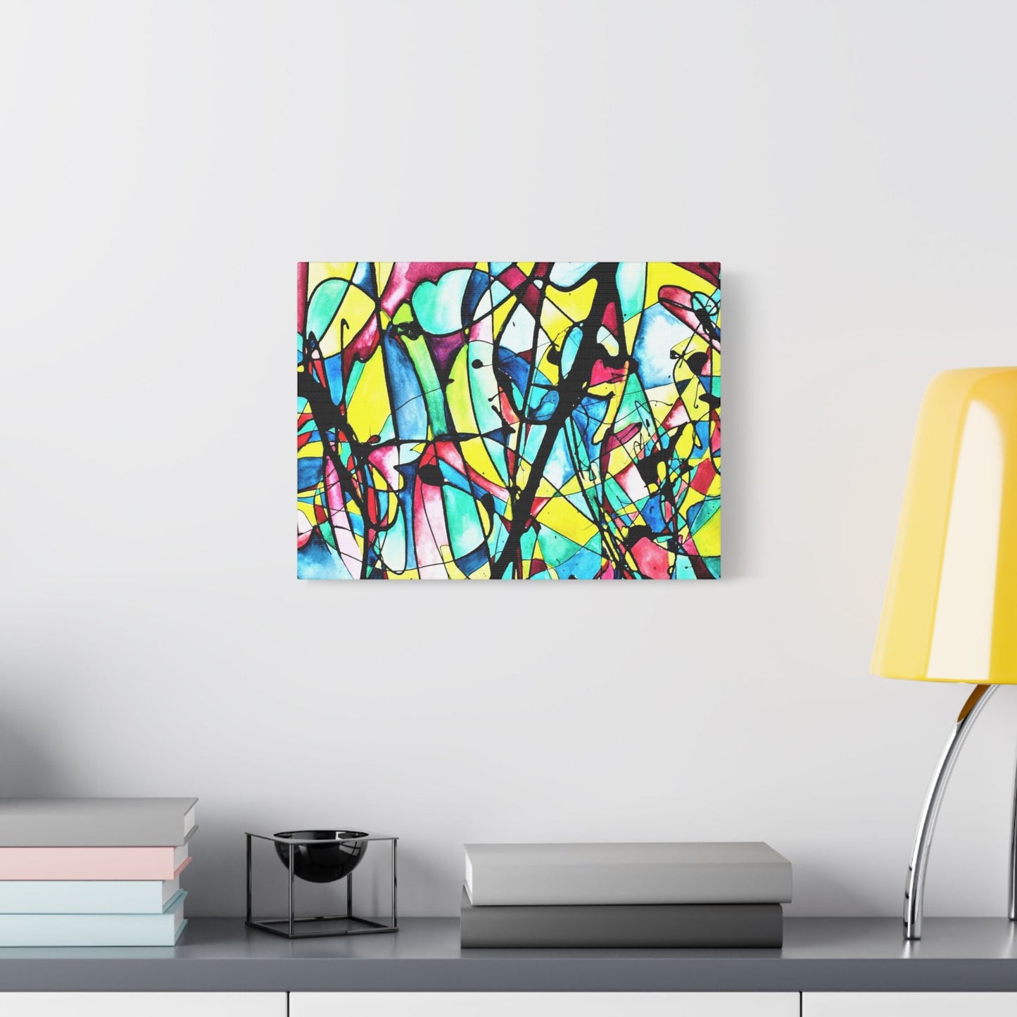 Alien Lady Satin Canvas Stretched