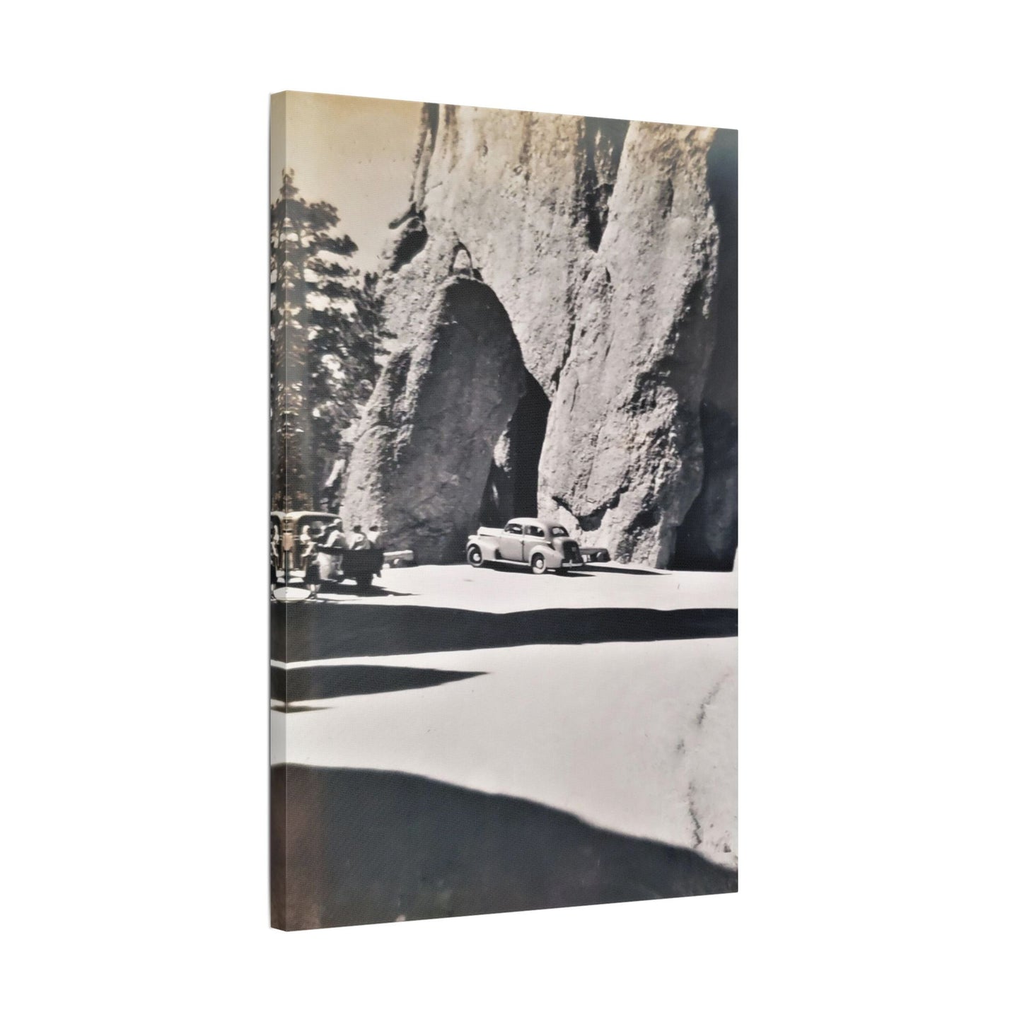 At the Needles Satin Canvas Stretched