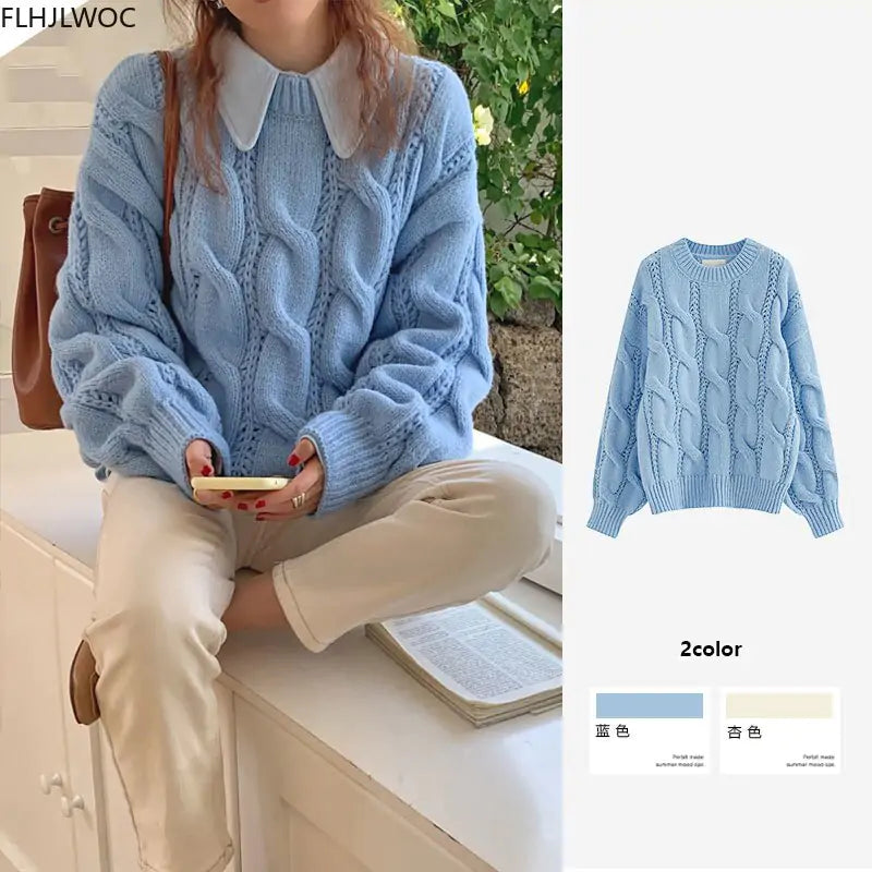 Women's Fashion Knitted Sweaters - Kia Day Design