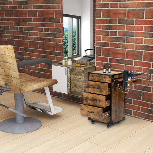 Fiberboard Salon Beauty Cabinet - - cabinet