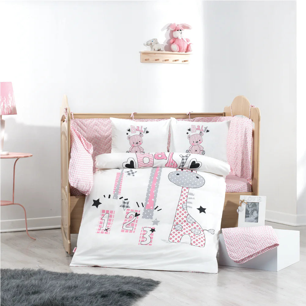Hobby Buddy - Pink Baby Duvet Cover Set Kia Day Design