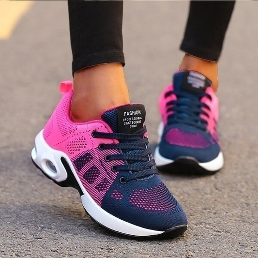 Womens Breathable Casual Running Shoes - Bule PurPle 40 - shoes