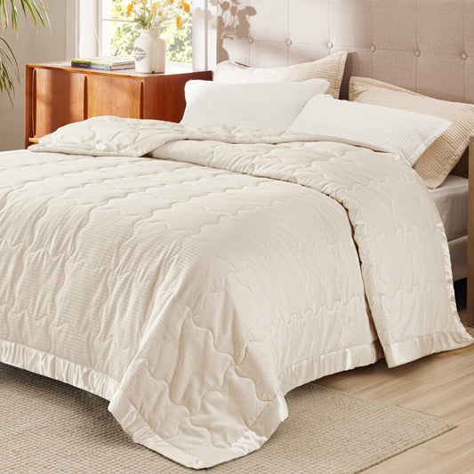 Bedsure Bed Blanket King Size - Ivory Down Alternative Blanket - - blanket
