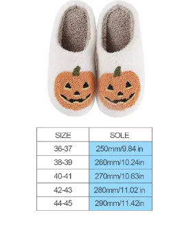 Halloween Spooky Lantern Pumpkin Slippers Non Slip Kia Day Design