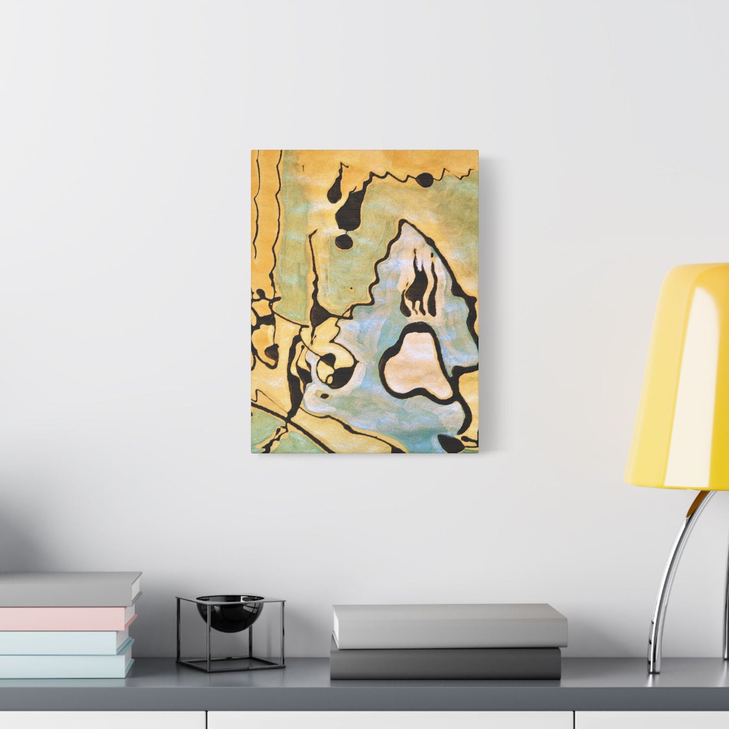 Screaming Ghost Satin Canvas Stretched