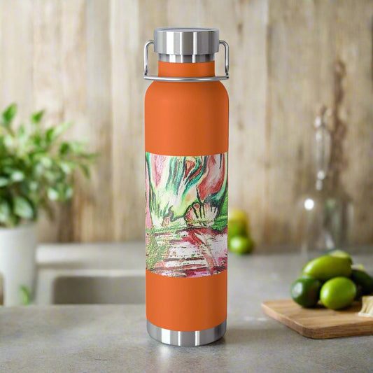 Pink Forest 22oz Vacuum Insulated Bottle - Kia Day Design