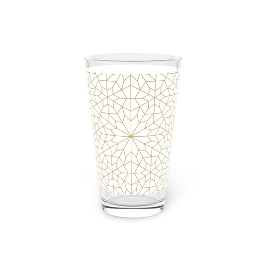 Geometric Pint Glass - 16oz - Kia Day Design