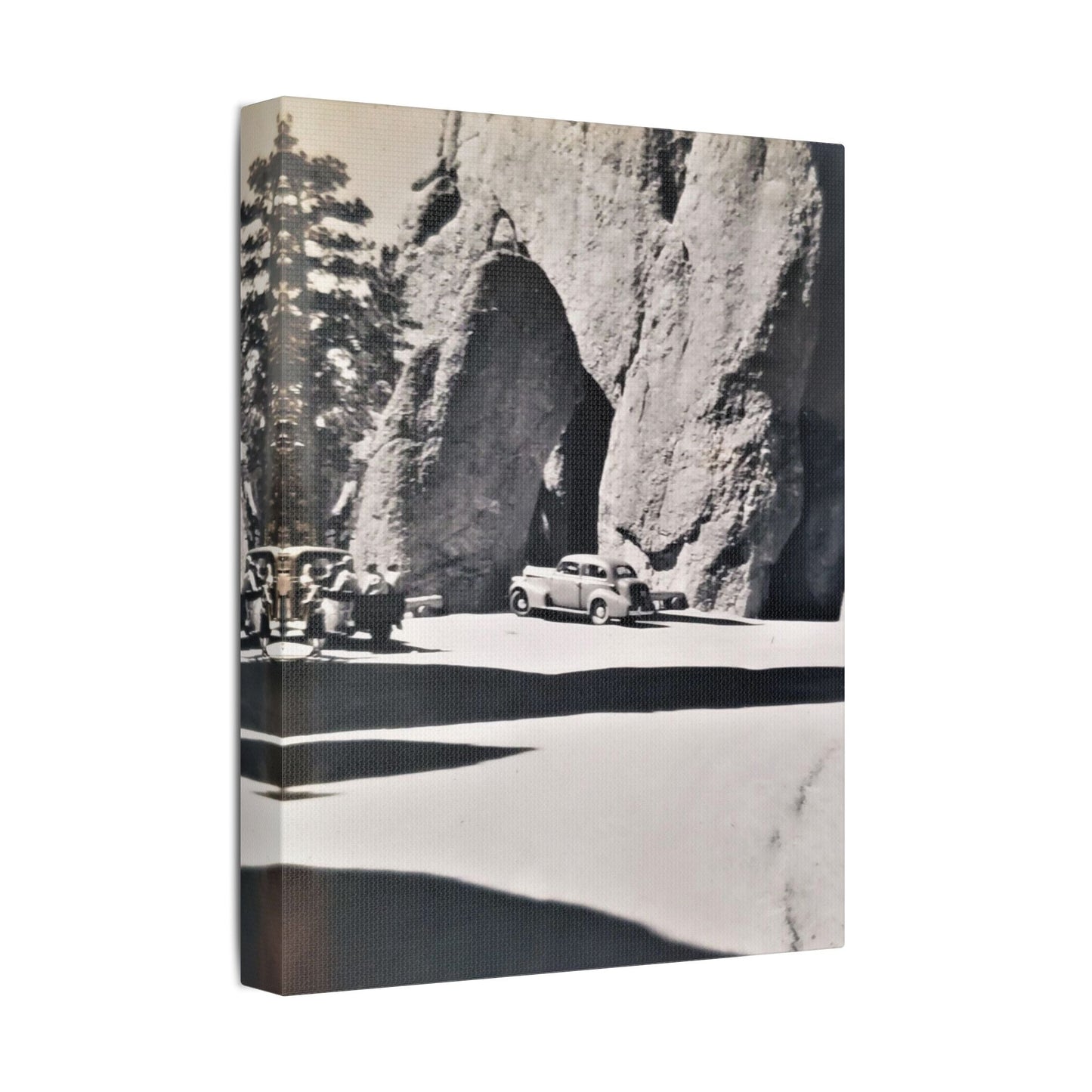 At the Needles Satin Canvas Stretched