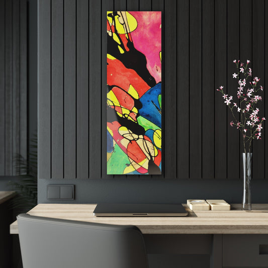 Exploding Earth Acrylic Prints 12" x 36" (Vertical) Glossy