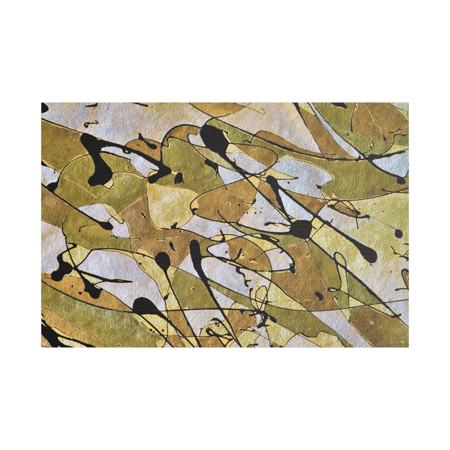 Gold Rush Satin Canvas Stretched 36″ x 24″ (Horizontal) 1.5"