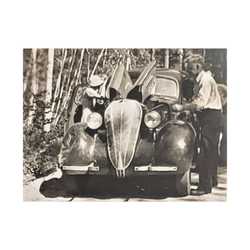 After The Black Hills 1939 Satin Canvas Stretched