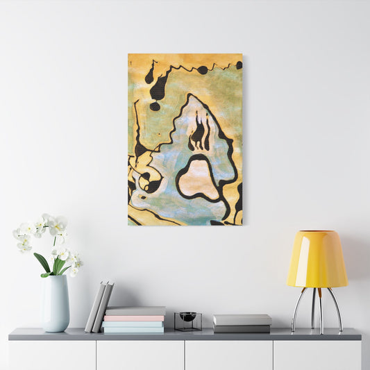 Screaming Ghost Satin Canvas Stretched