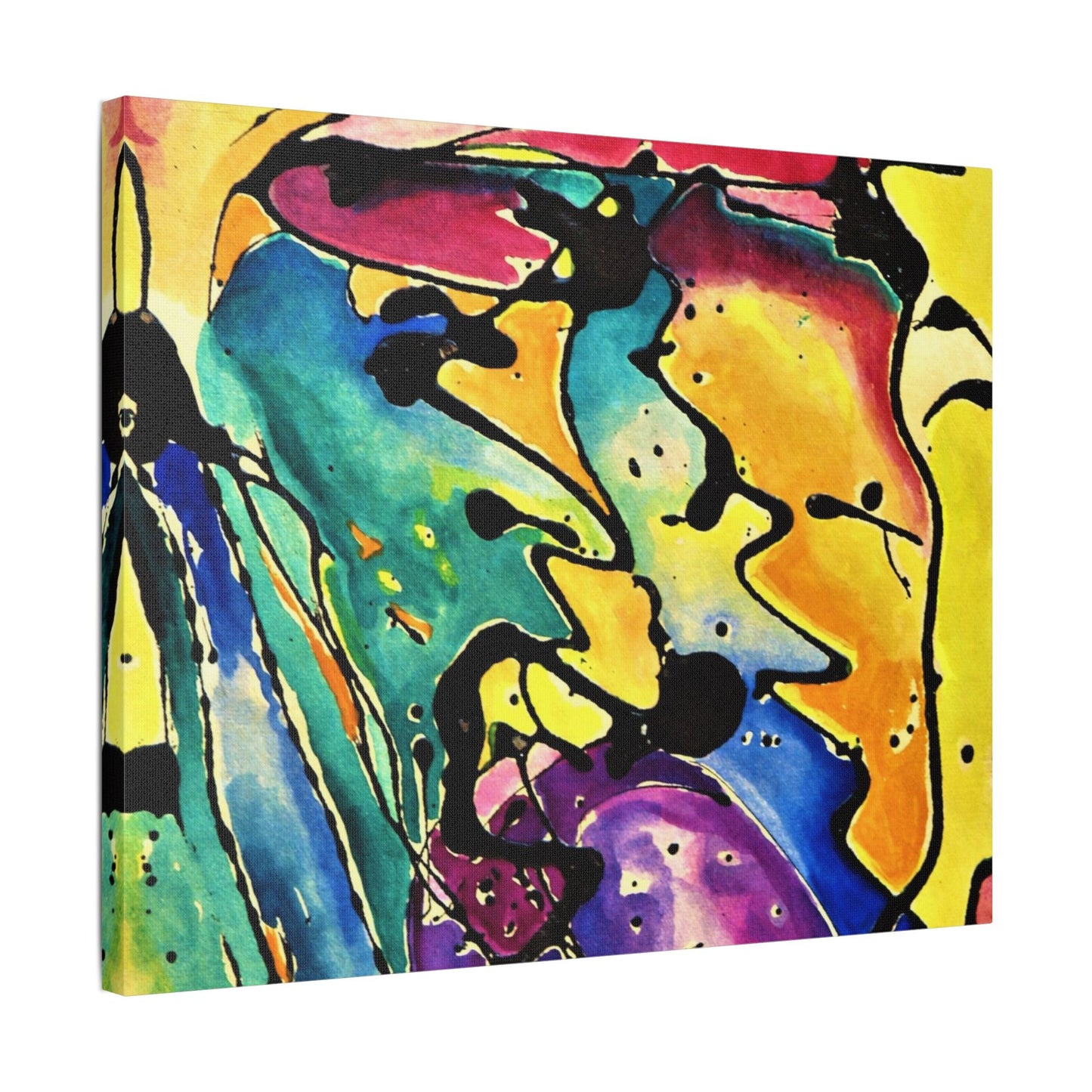 Sing Satin Canvas Stretched