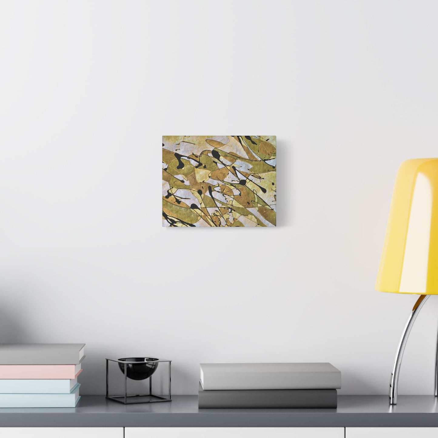 Gold Rush Satin Canvas Stretched