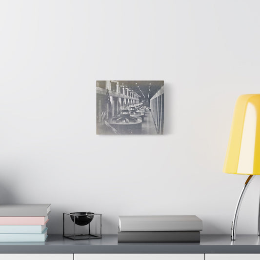 Boulder Dam Powerhouse Satin Canvas Stretched - 10″ x 8″ (Horizontal) 1.5" - Canvas