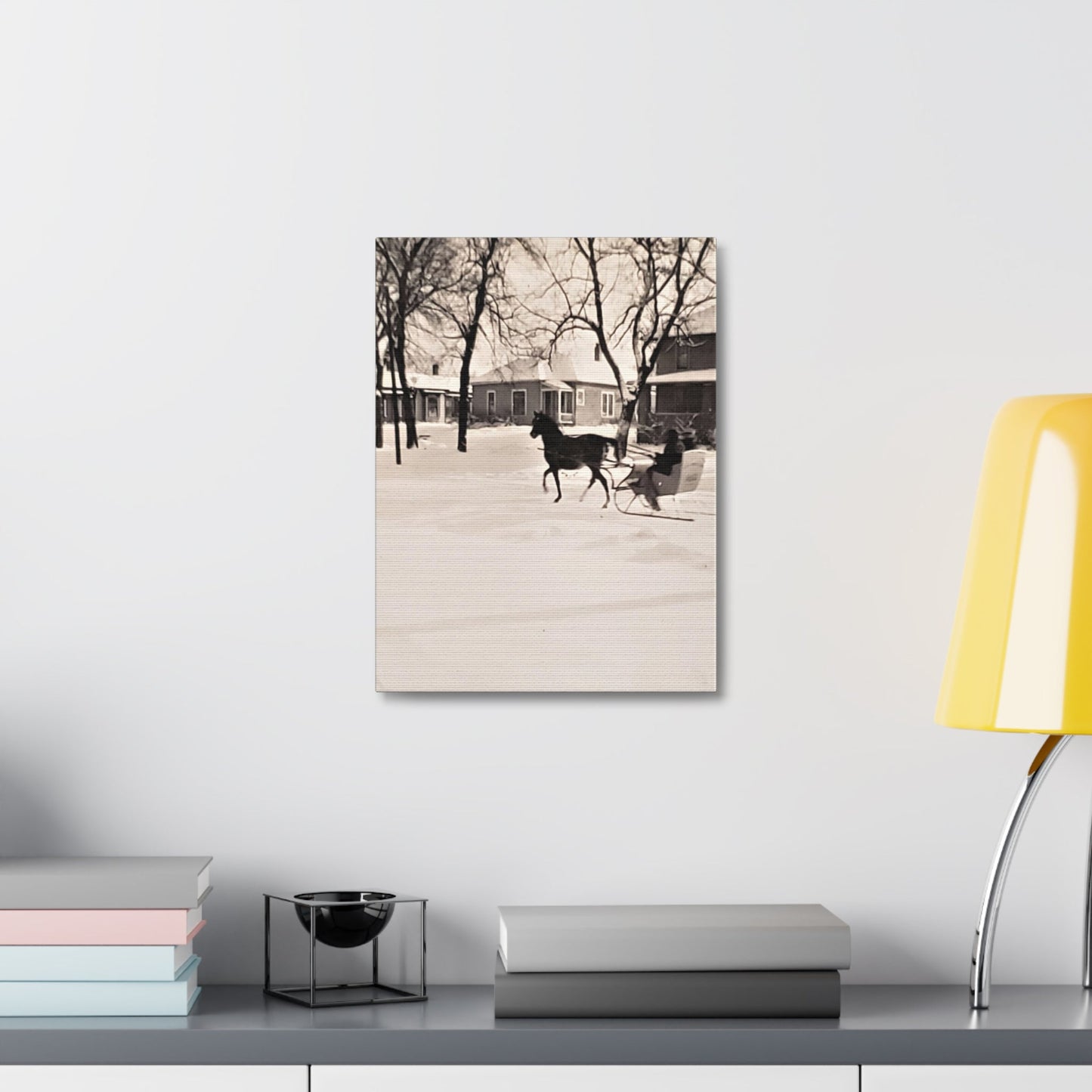 Carriage Ride Stretched Canvas 1.5" 12″ x 16″