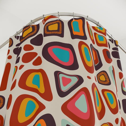 Boho Colorful Shower Curtain - Kia Day Design