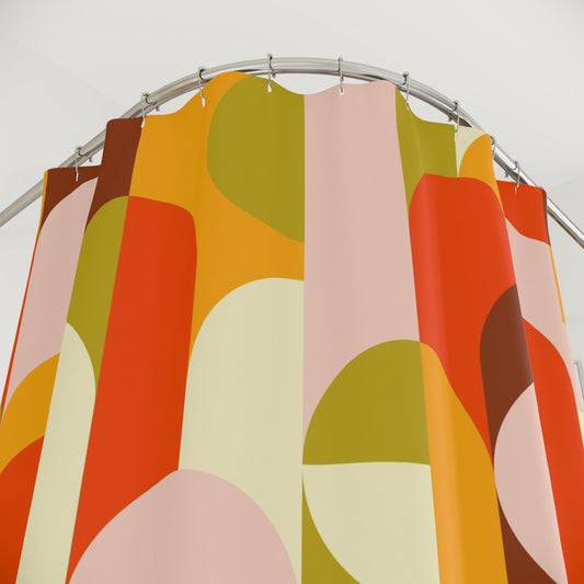 Retro Floral Shower Curtain - Kia Day Design